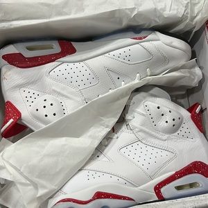 Air Jordan 6 retro white university red black size 11